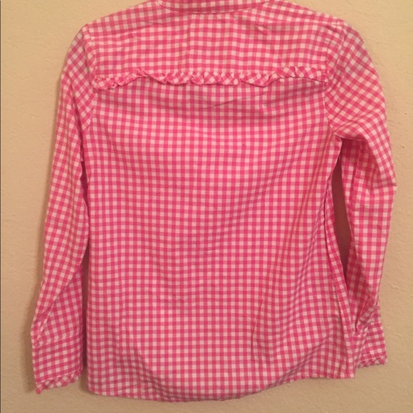 Pink CheckerBoard Button Up - Picture 2 of 3